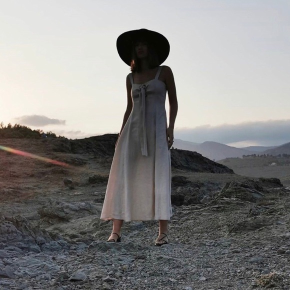 ✖️SOLD✖️Mara Hoffman Tan Midi Dress - Picture 2 of 11